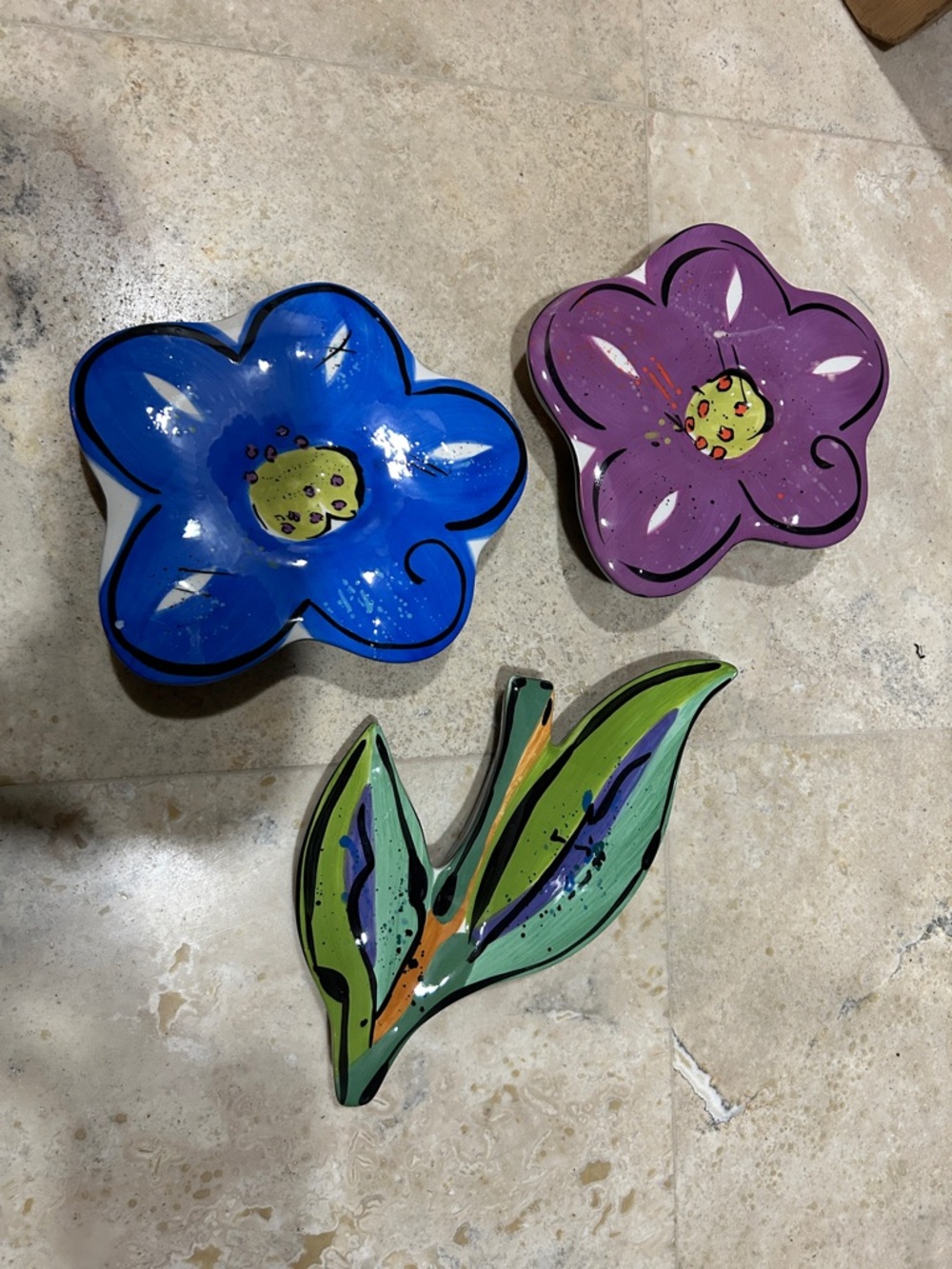 Vintage 90’s Kathryn Youngs for Bella Casa by Ganz Ceramic Flower Wall Art